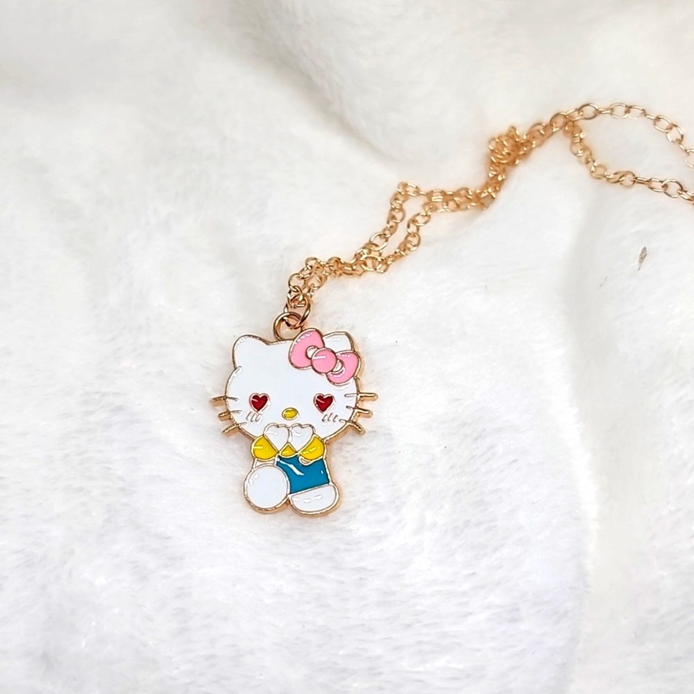 😺 Hello Kitty heart 😻 eye necklace 😍